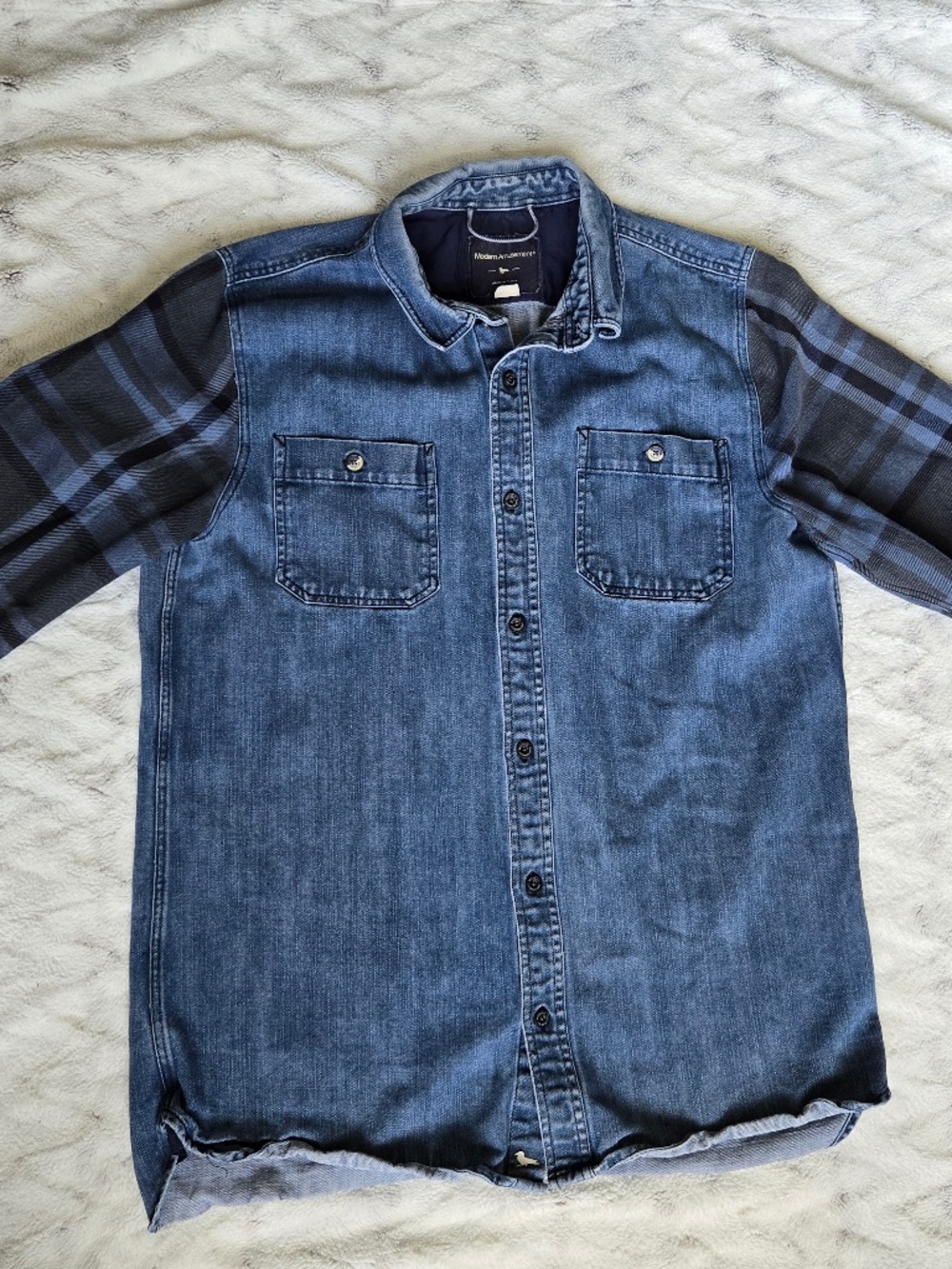Men's Denim Modern Amusement Button-Down - L